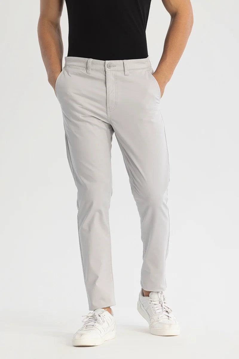 Light Grey Slim Fit Chinos