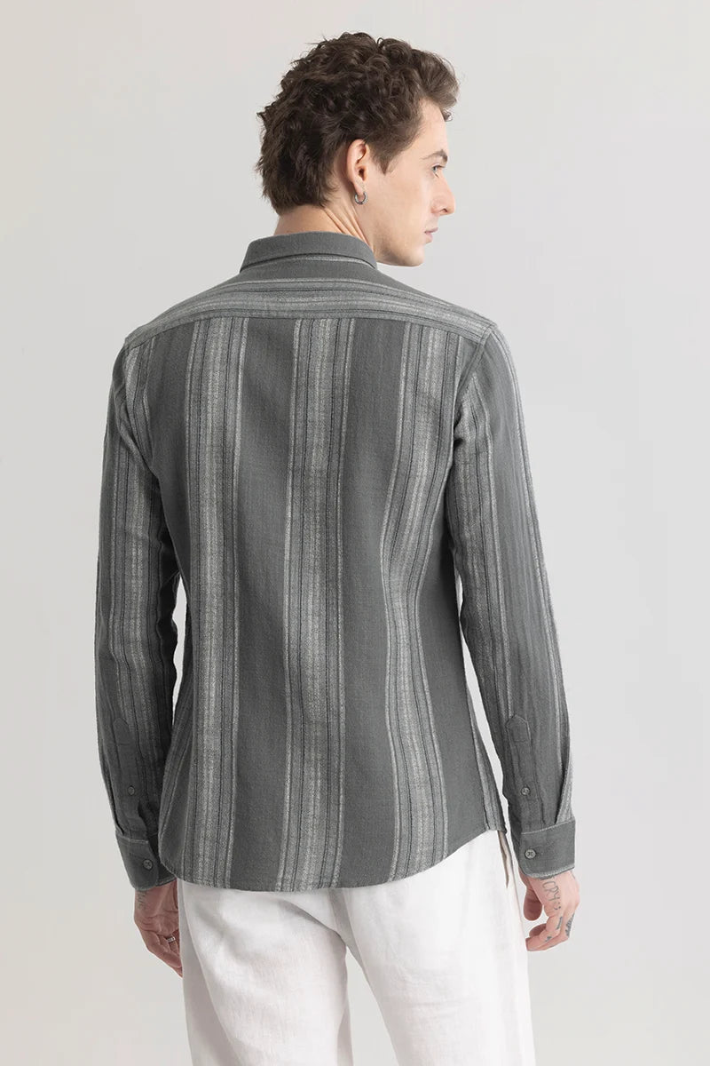 Strideglint Grey Stripe Shirt