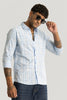 Luc Light Blue Checks Shirt