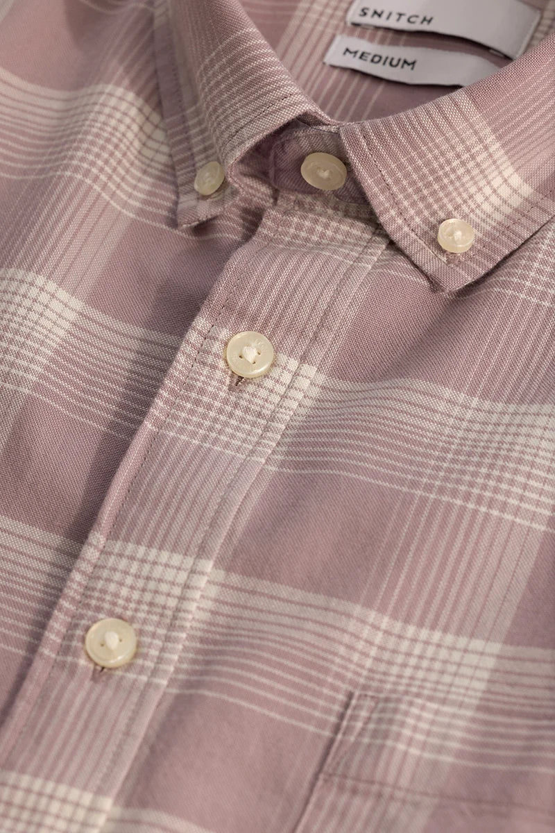 Pink Checks Oxford Shirt