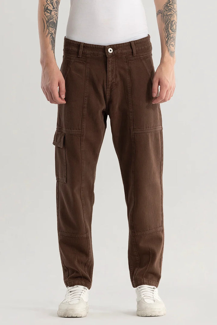 Trendtwill Brown Relaxed Fit Jeans