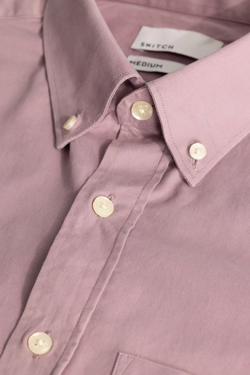 Mauve Oxford Solid Shirt