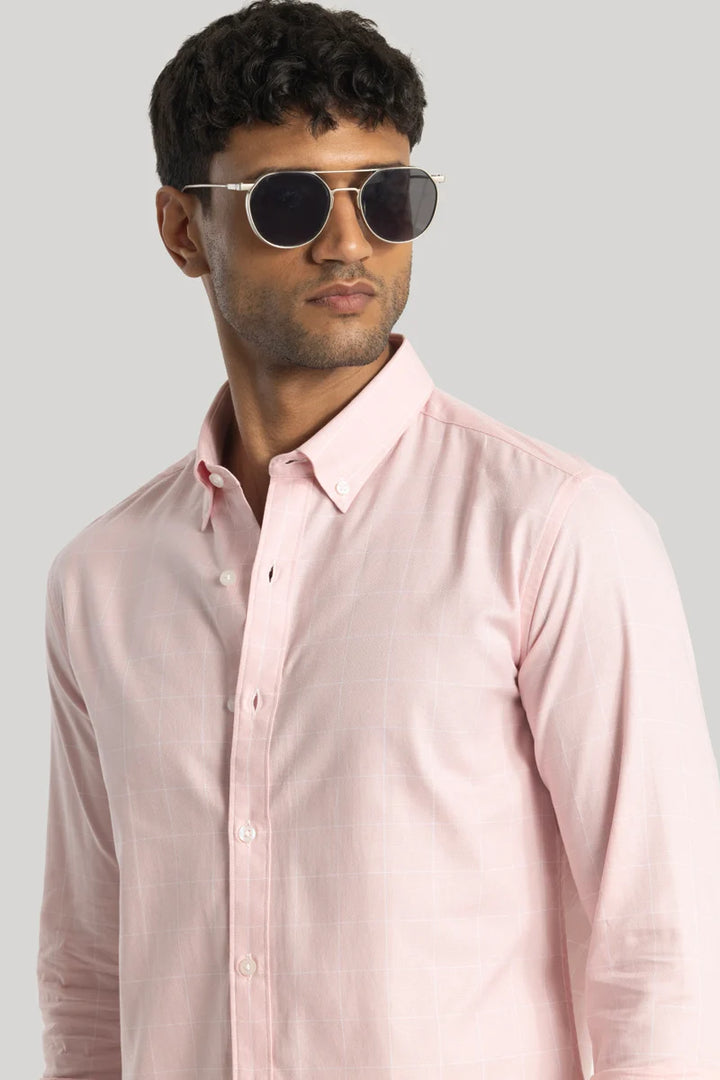 Giuliano Pink Checks Shirt