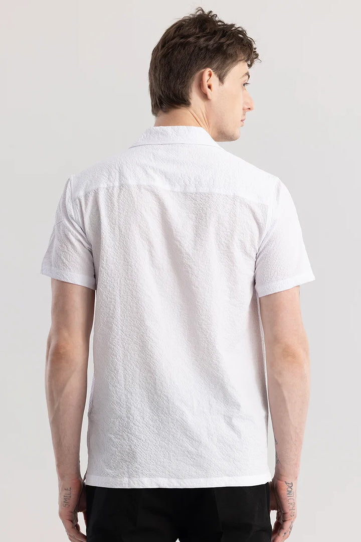 Mystique White Plain Shirt