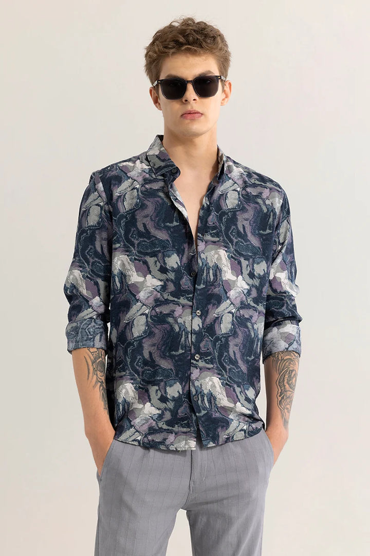 Camofrost Abstract Blue Shirt