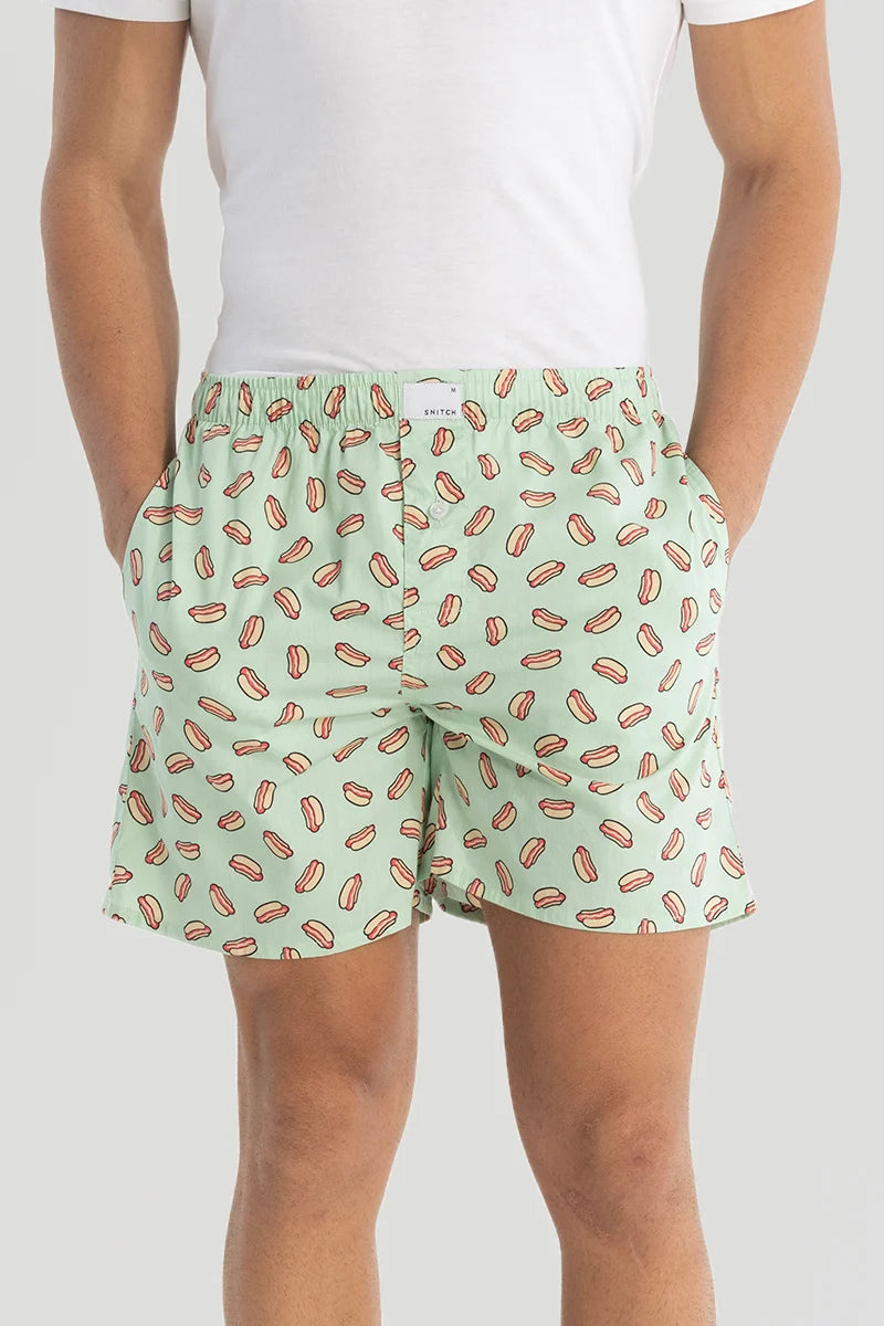 Mint Printed Boxers