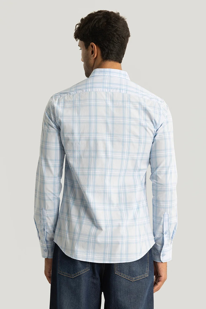 Luc Light Blue Checks Shirt