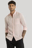 Elementary Light Pink Plain Pure Linen Shirt