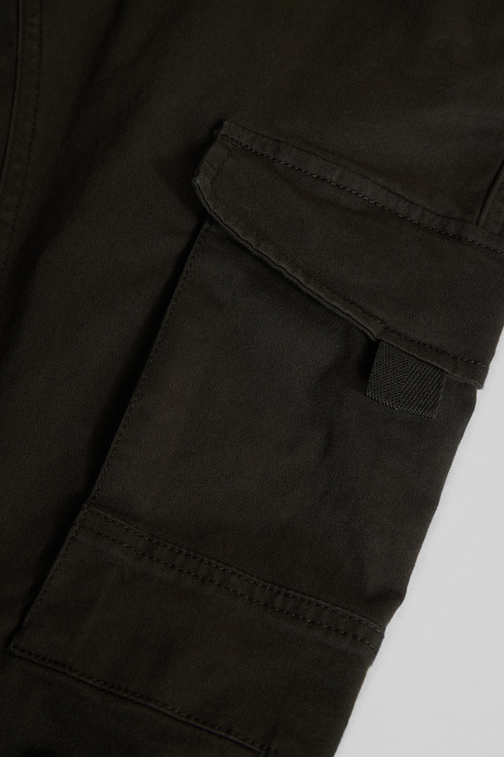 Olive Slim Fit Cargo Pants