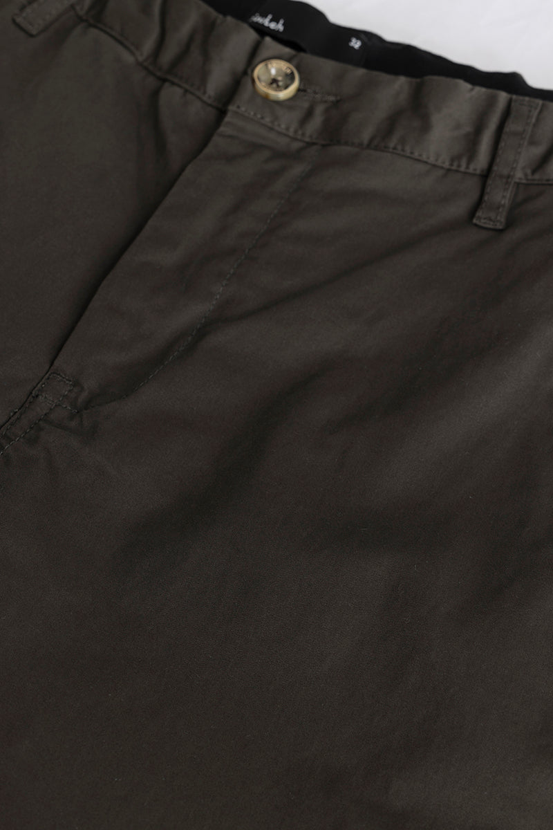 Charcoal Grey Regular Fit Chinos