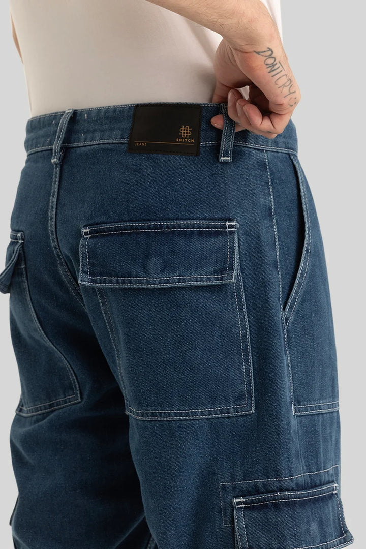 Daniele Blue Baggy Fit Jeans