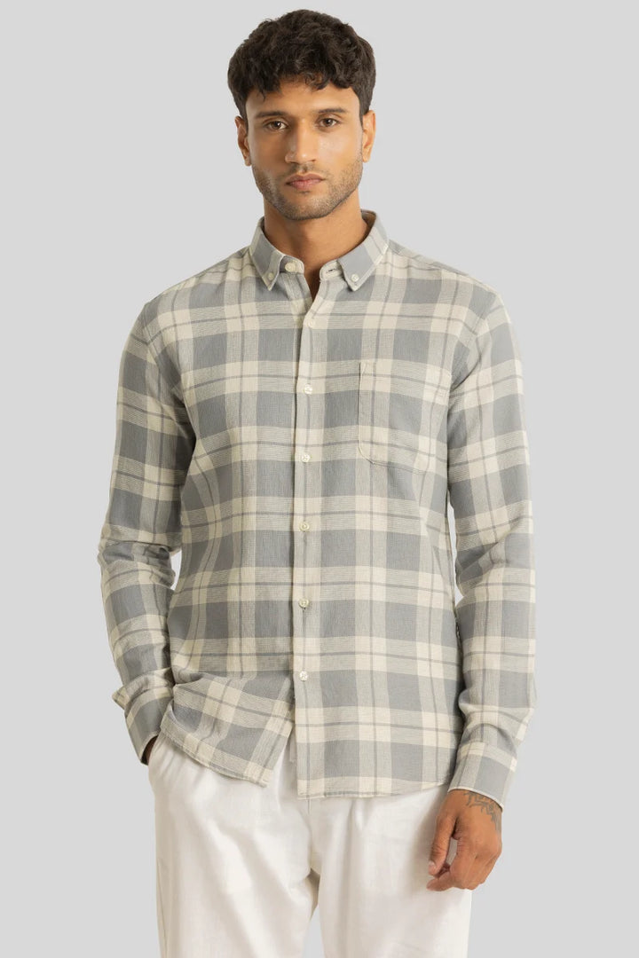 Beacon Light Grey Checks Shirt