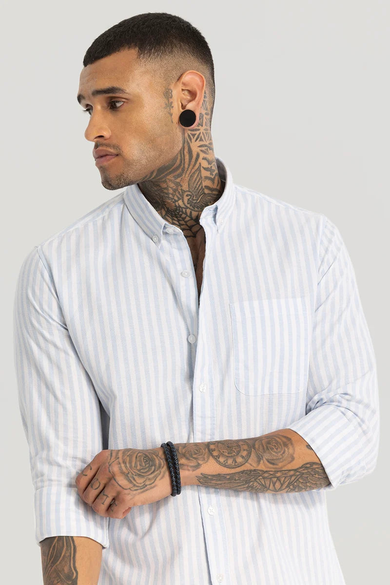 Light Blue Oxford Stripes shirt