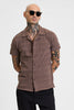 Brown Textured Box Fit Shirt