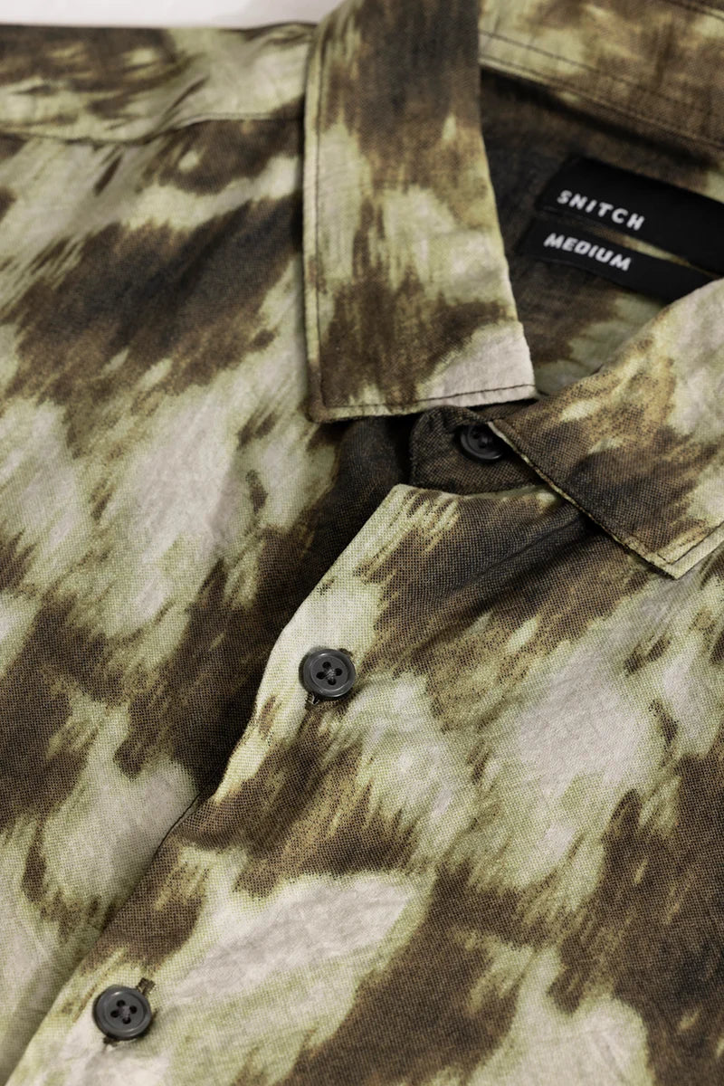 Camofrost Abstract Olive Shirt