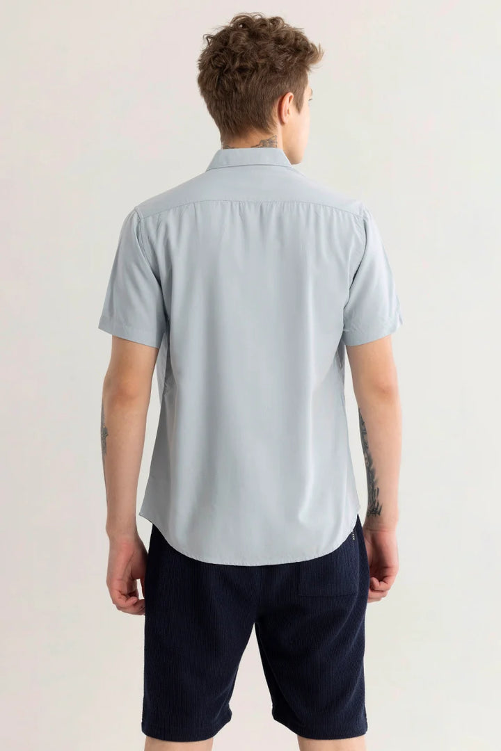 Breezeform Cloud Grey Plain Shirt