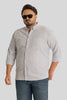 Fortunato Grey Stripes Plus Size Shirt