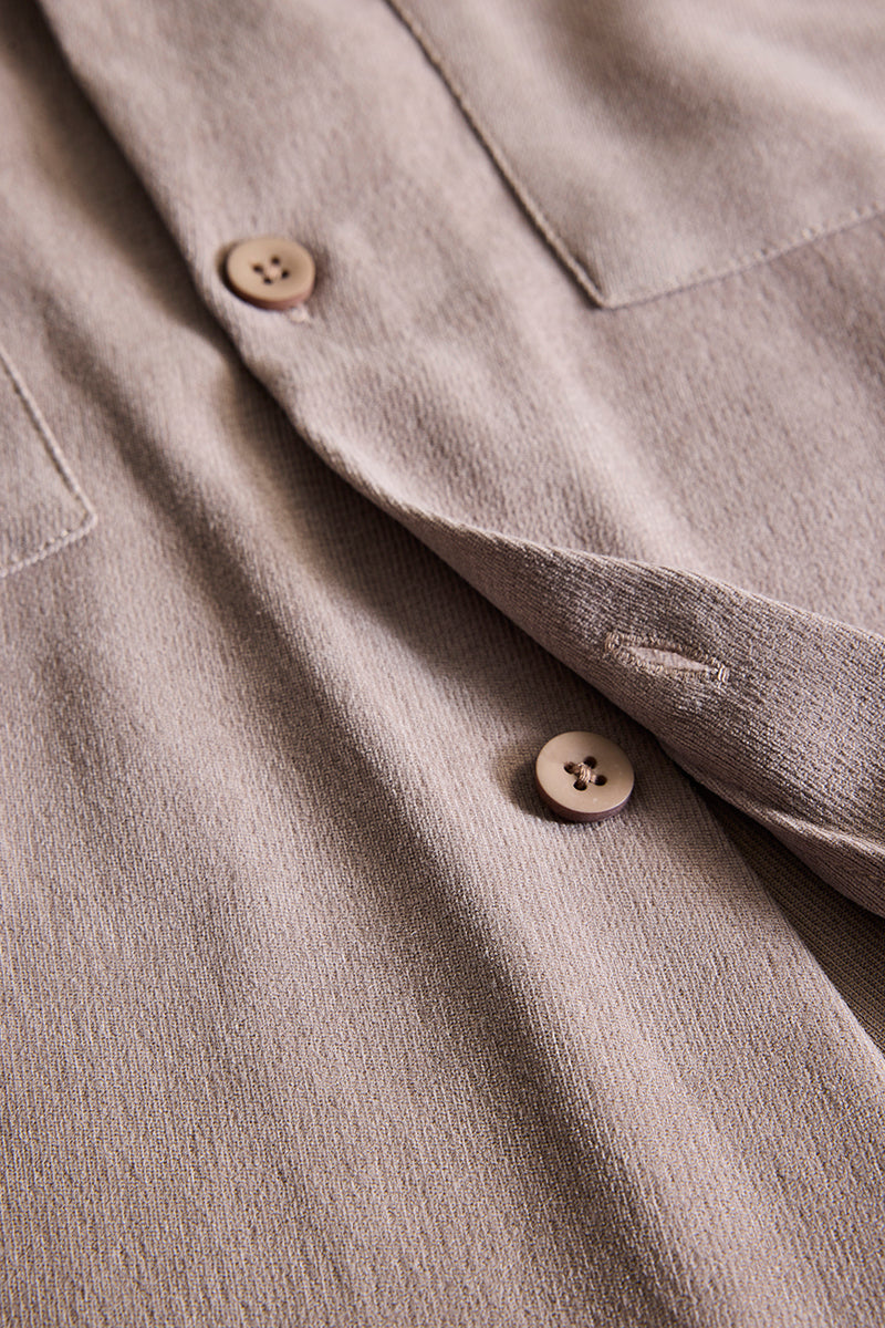 Light Brown Double Pocket Overshirt