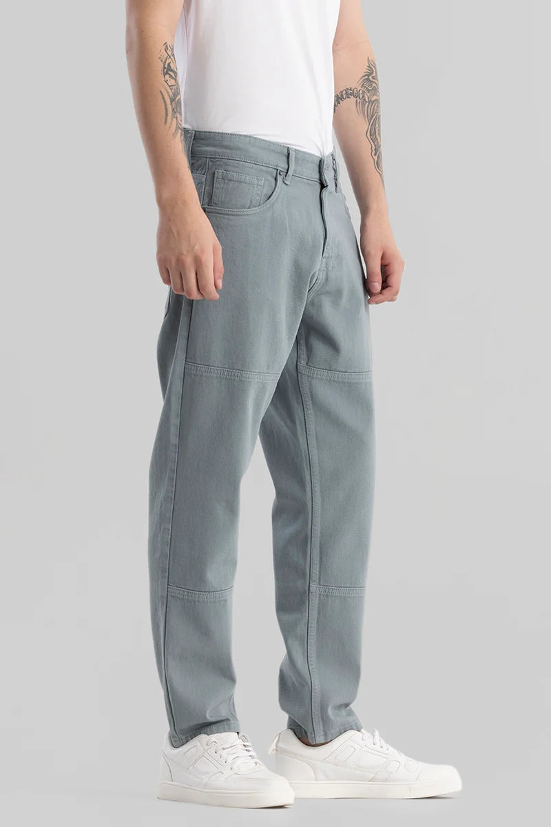 Trendstitch Coin Grey Baggy Fit Jeans