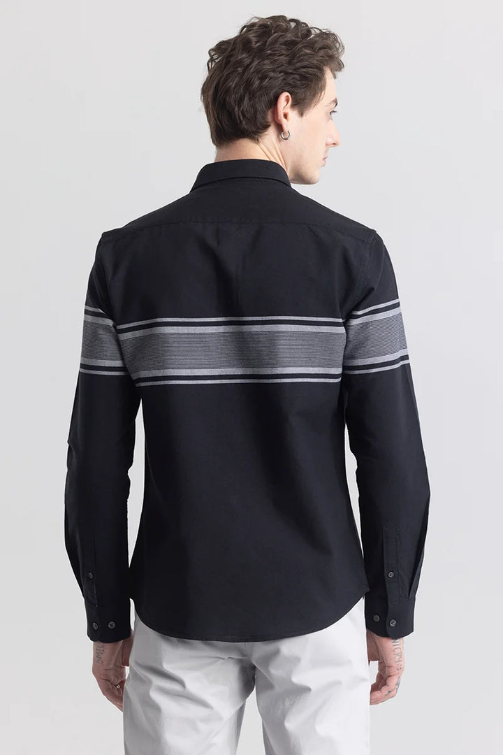 Stripelush Jet Black Stripe Shirt