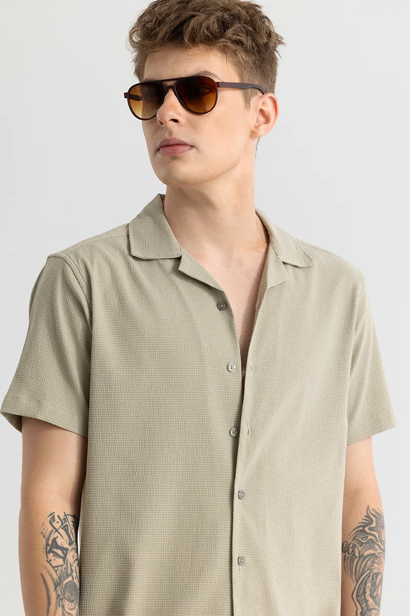 Buy Men's Daphne Sage Plain Shirts Online | Snitch – SNITCH