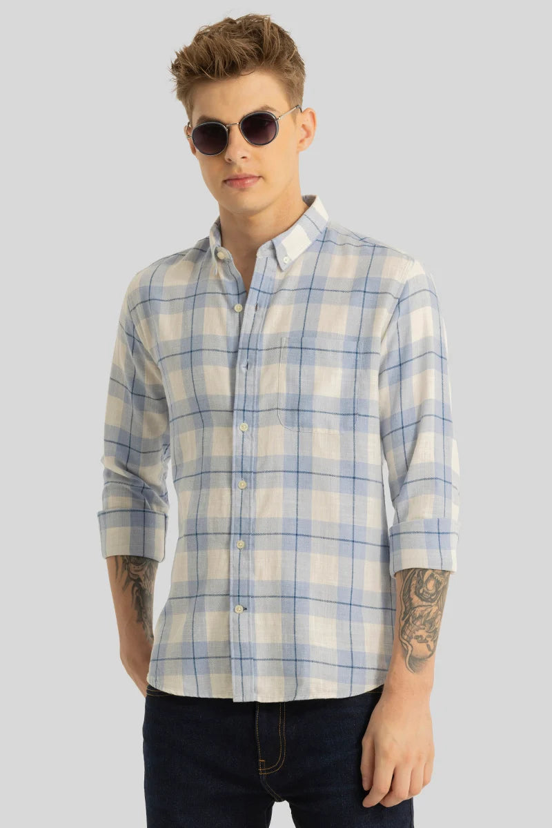 Prism Blue Checks Shirt