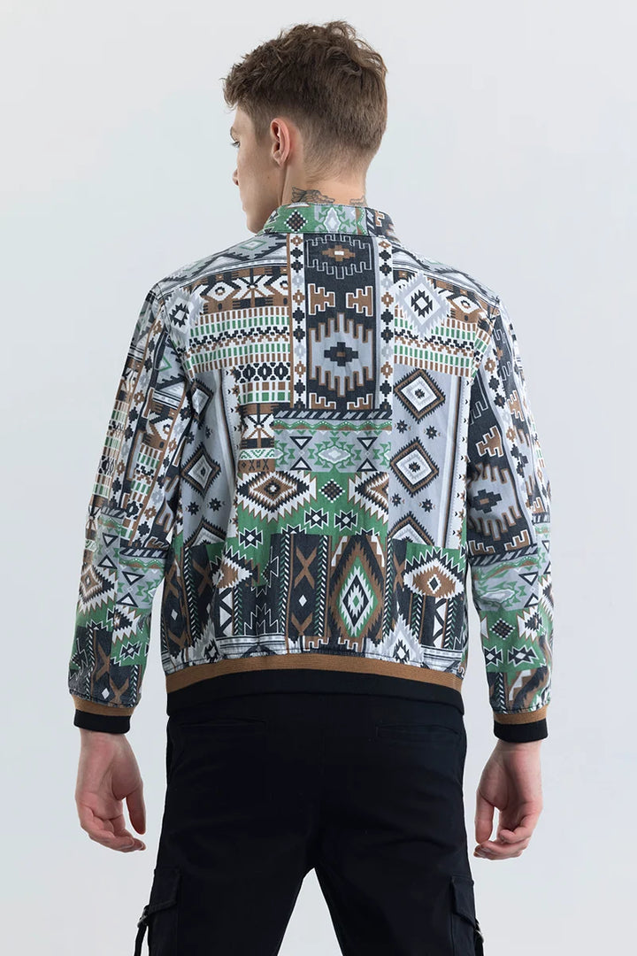 Gunnar Green Geometric Jacket