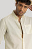 Henri Cream Plain Linen Shirt