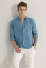 FlexiGarb Textured Blue Shirt