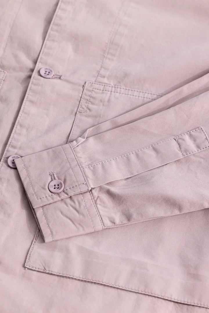 Eclectic Mauve Plain Overshirt