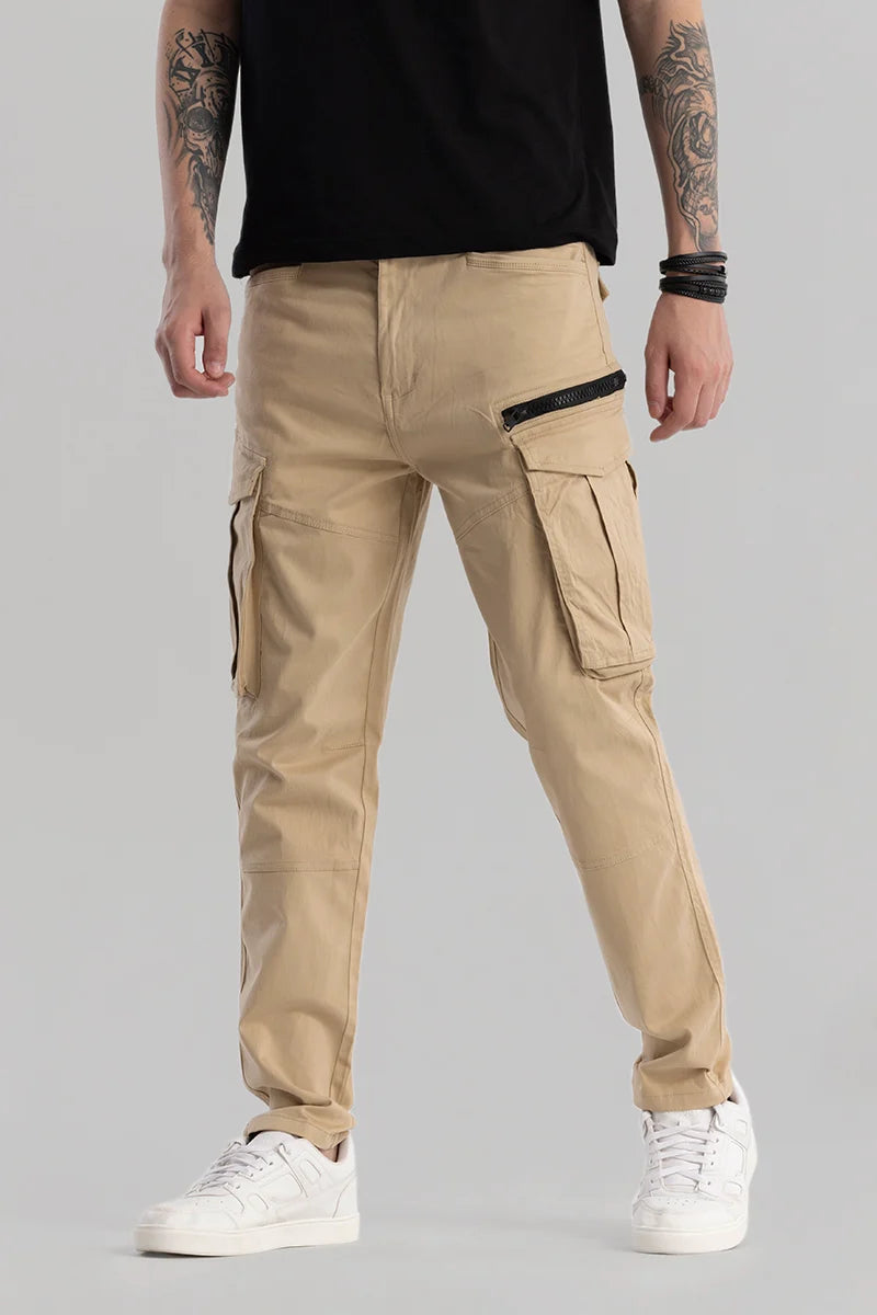 Buy Men's TactiCool Beige Cargo Pant Online | Snitch – SNITCH