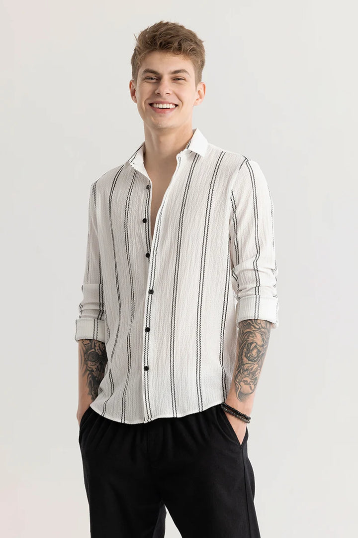 Sverre Stripe White Shirt