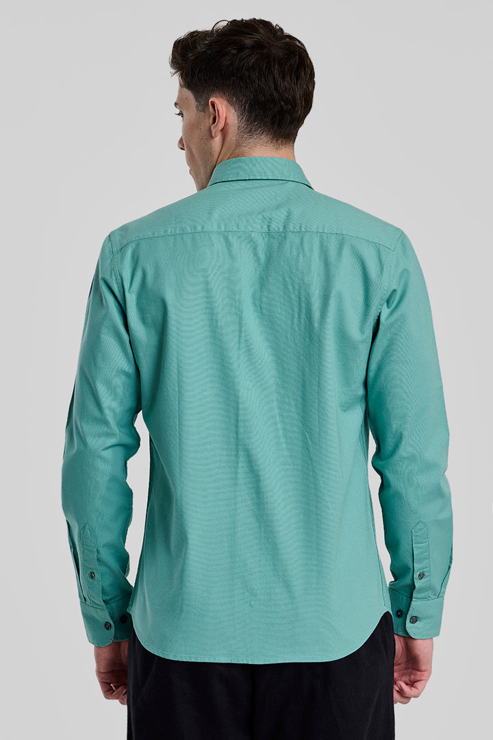 Turquoise Slim FIt Shirt