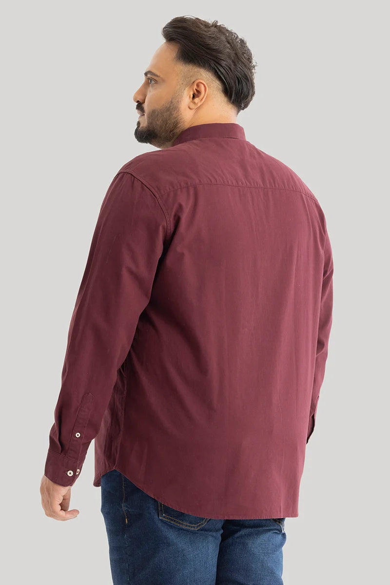 Lucia Maroon Plain Shirts