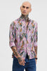 Pink Abstract Slim Fit Shirt