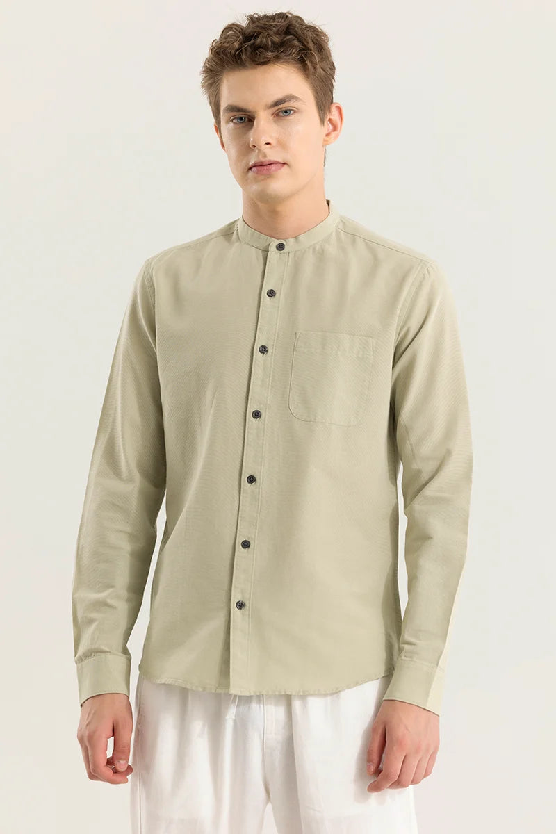 Viggo Plain Beige Shirt