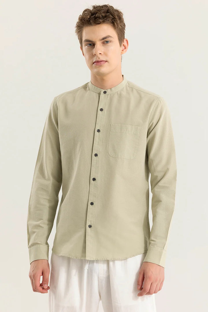 Viggo Plain Beige Shirt