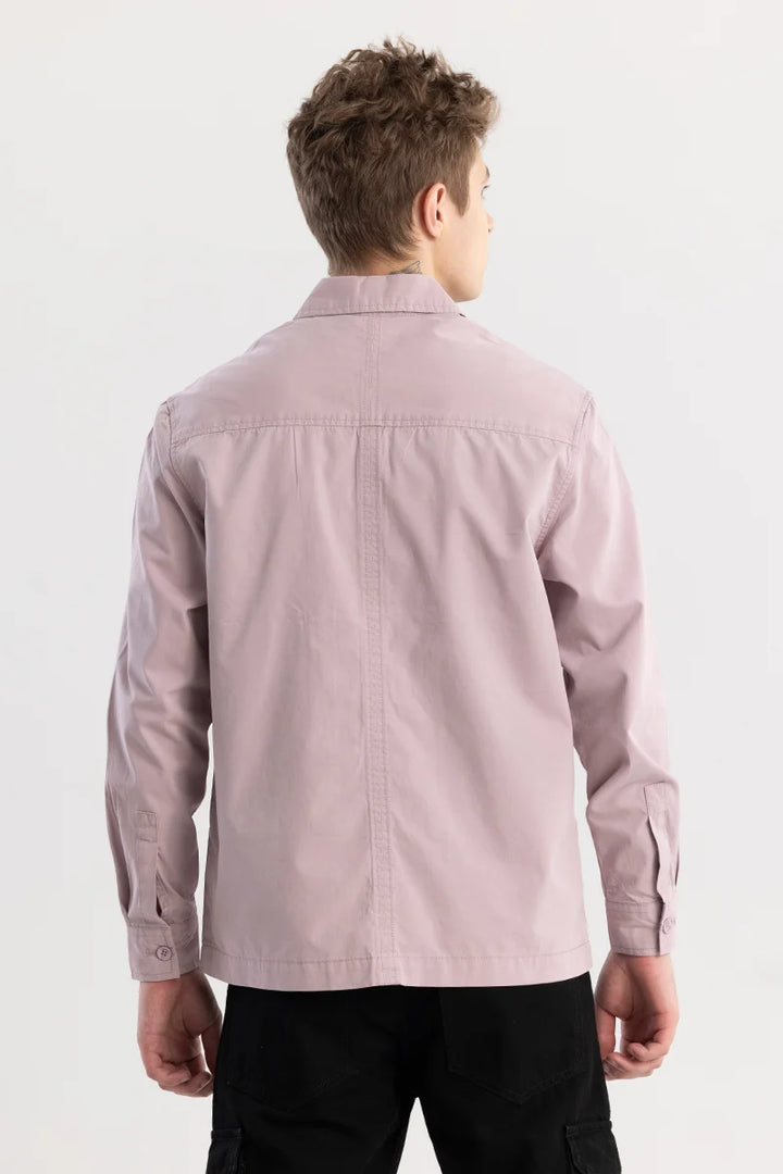 Eclectic Mauve Plain Overshirt