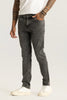 Nexus Grey Plain Slim Fit Jeans