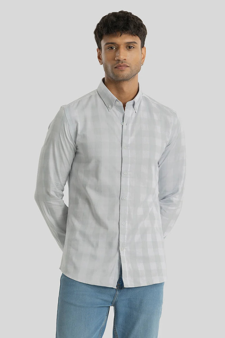 Sacha Light Grey Checks Shirt