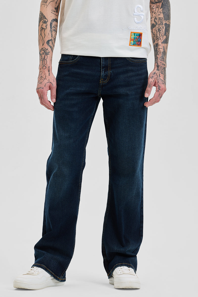 Navy Bootcut Jeans