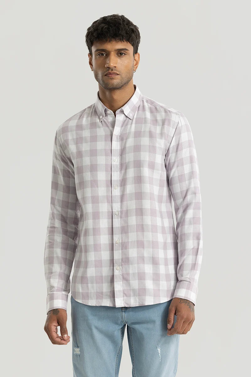 Sven Lavender Checks Shirt