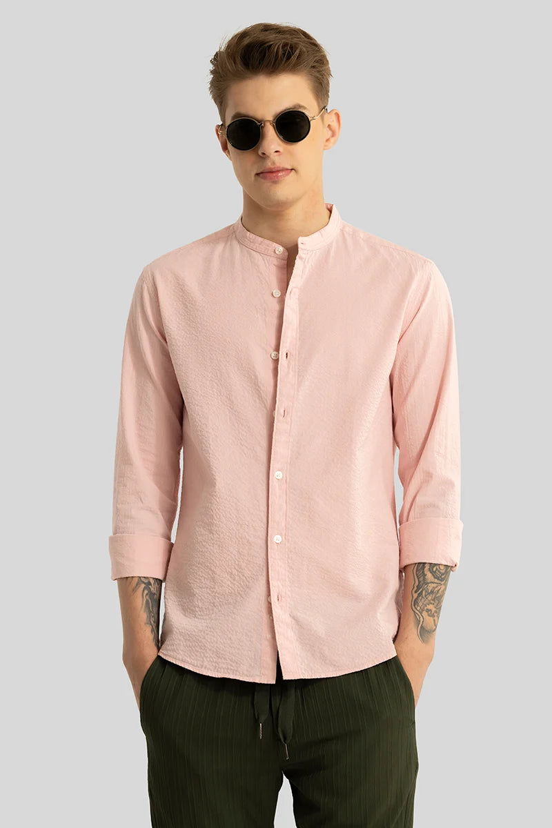 Elevate Pink Plain Shirt