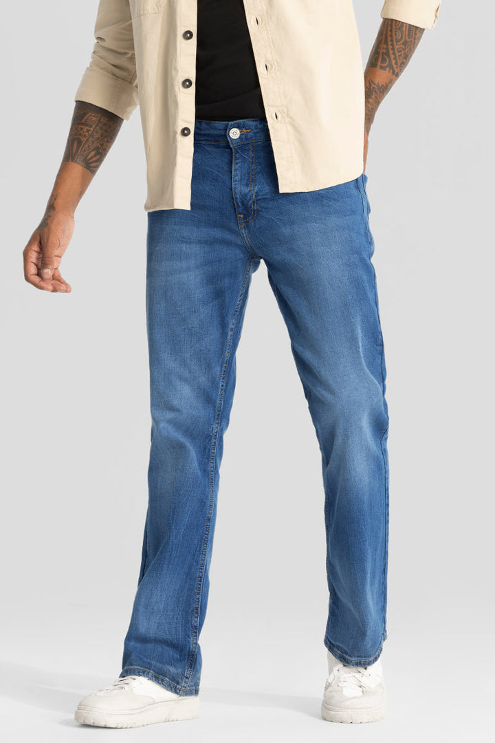 Blue Bootcut Jeans