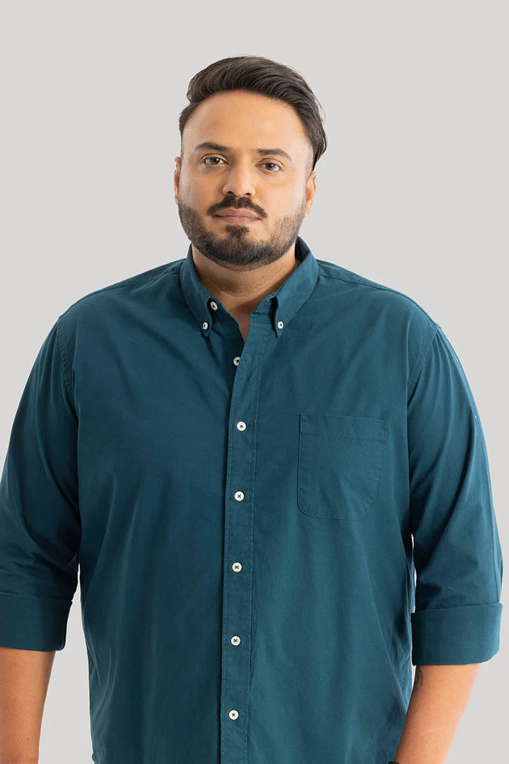 Lucia Teal Plain Shirts