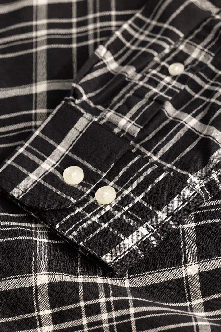 Black Checks Oxford Shirt