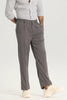 Grey Plain Relaxed Fit Trousers