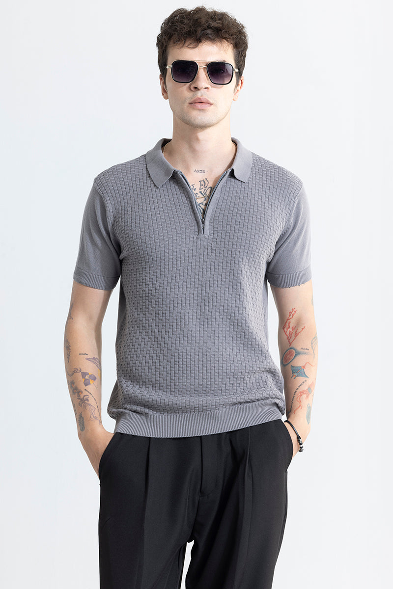 Nova Grey Polo T-Shirt