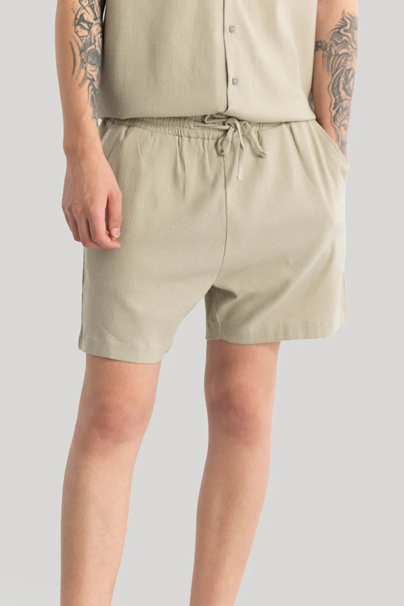 Daphne Sage Plain Shorts