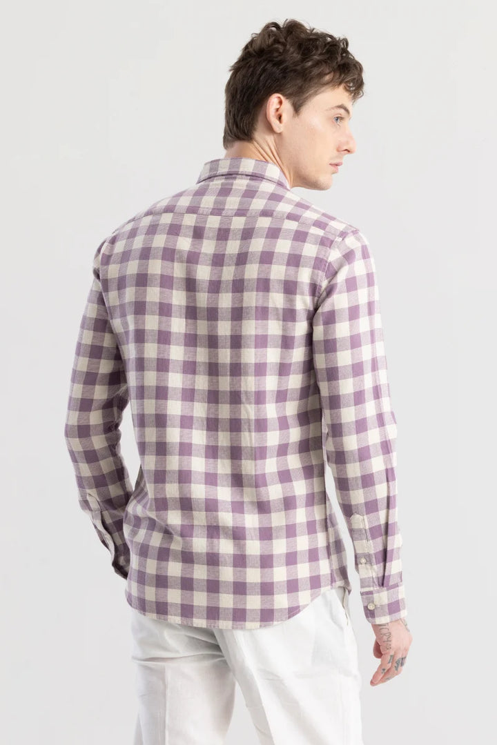 Elysium Lavender Linen Check Shirt